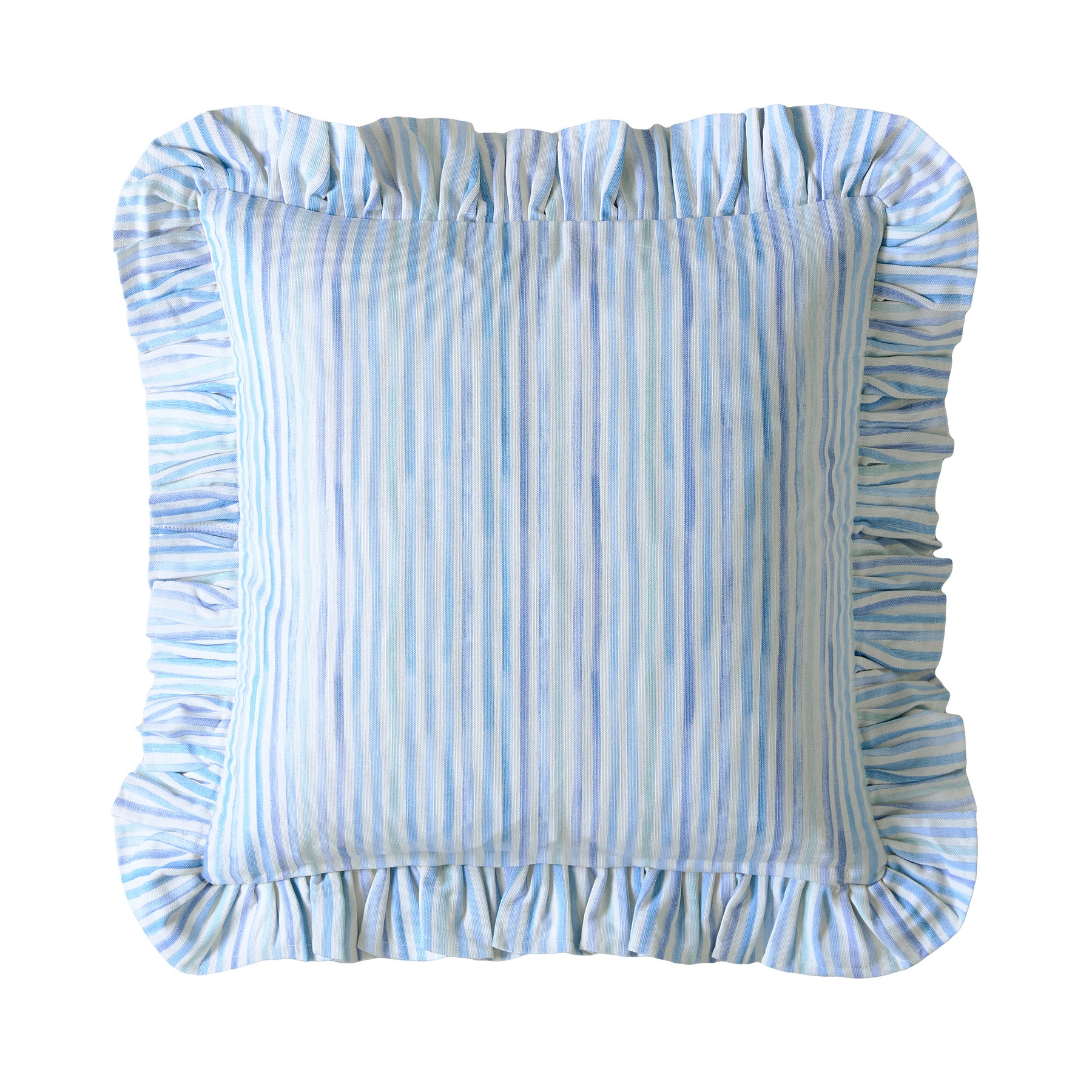 Bluebellgray Sunday Stripe 45cm x 45cm Filled Cushion Blue