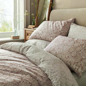 William Morris At Home Sunflower Housewife Pillowcase Pair Clay