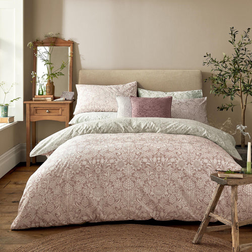 William Morris At Home Sunflower Duvet Cover Bedding Set Clay