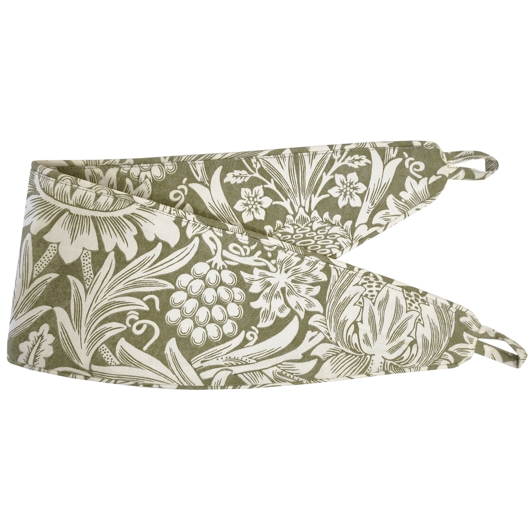 William Morris At Home Sunflower Ready Made Blackout Curtains Dark Olive