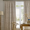 William Morris At Home Sunflower Ready Made Blackout Curtains Hessian Natural