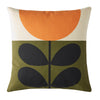 Orla Kiely Sunflower Filled Cushion 45cm x 45cm Orange