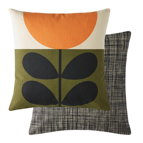 Orla Kiely Sunflower Filled Cushion 45cm x 45cm Orange