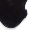 Super Teddy Single Faux Sheepskin 60cm x 90cm Rug Black