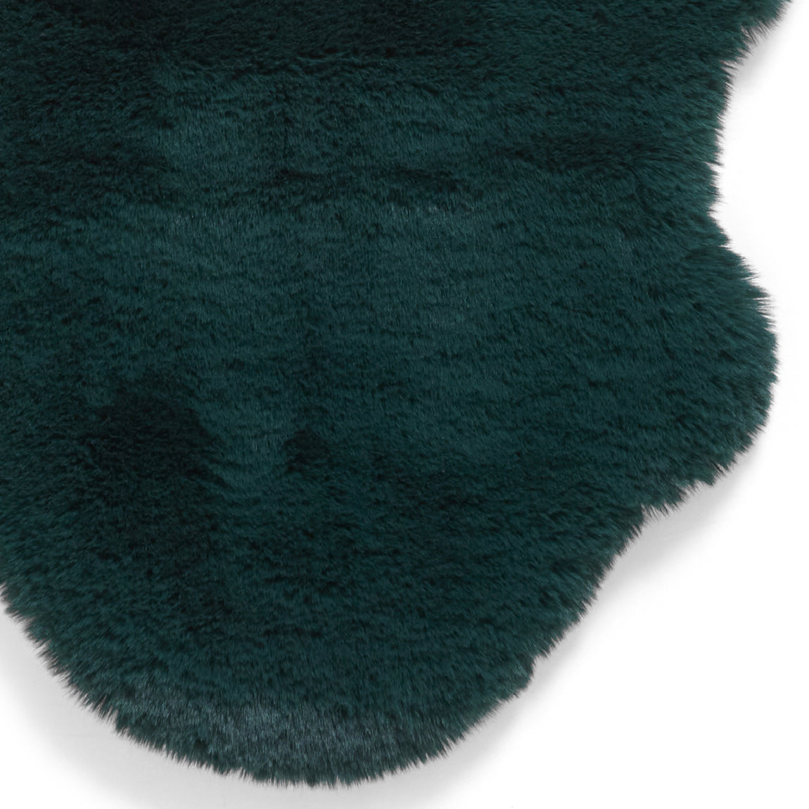 Super Teddy Double Faux Sheepskin 60cm x 180cm Rug Jewel Green