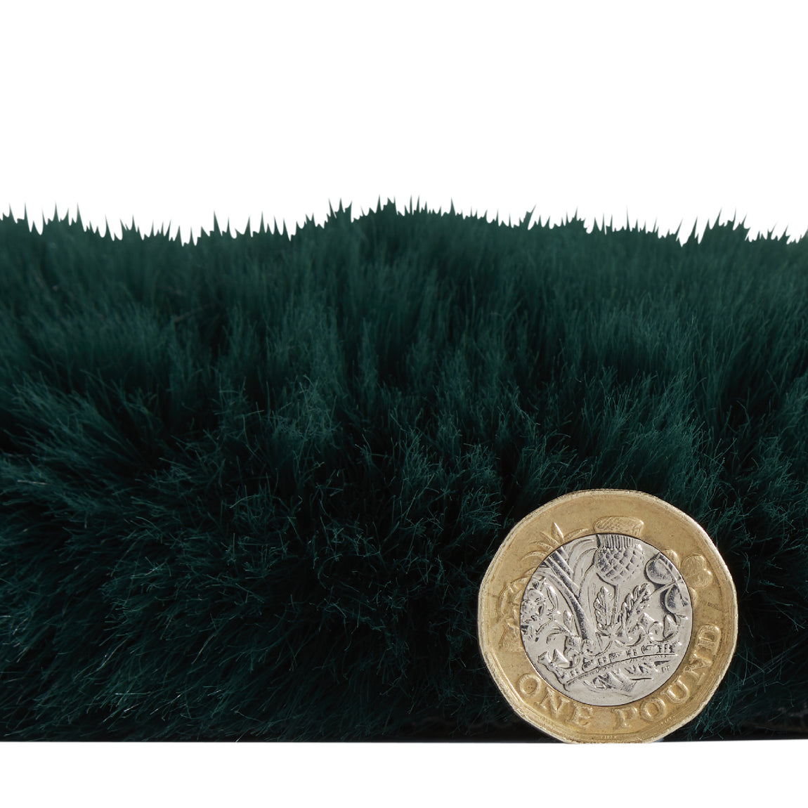 Super Teddy Double Faux Sheepskin 60cm x 180cm Rug Jewel Green