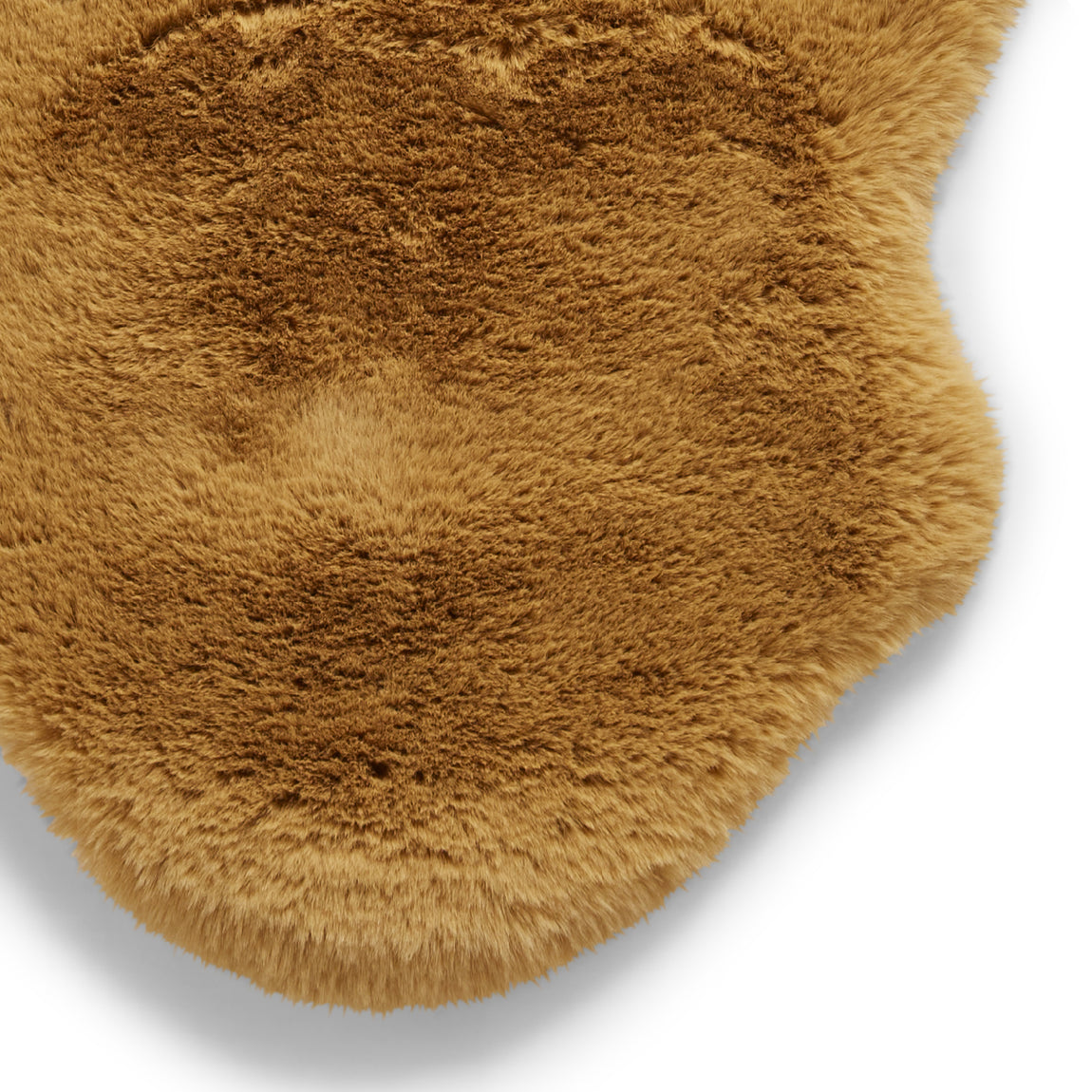 Super Teddy Single Sheepskin 60cm x 90cm Rug Mustard