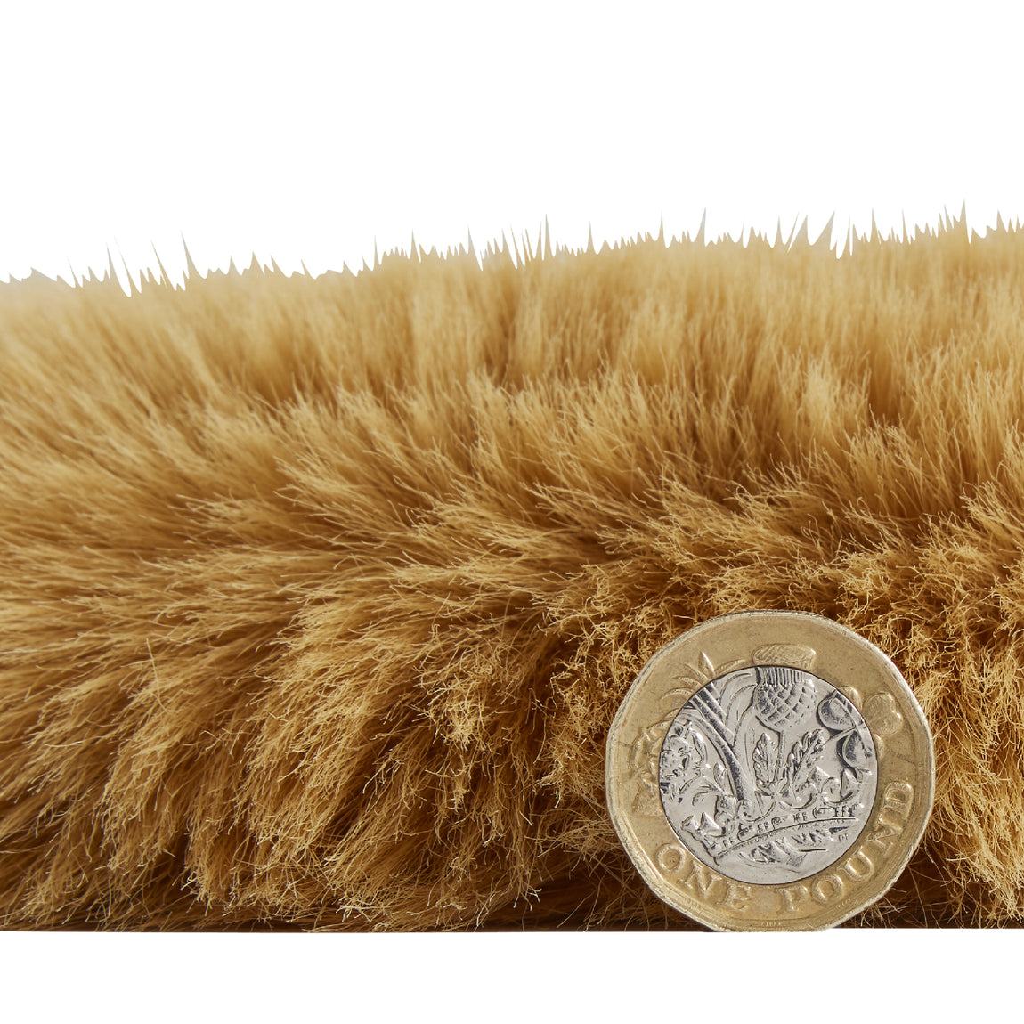 Super Teddy Single Sheepskin 60cm x 90cm Rug Mustard
