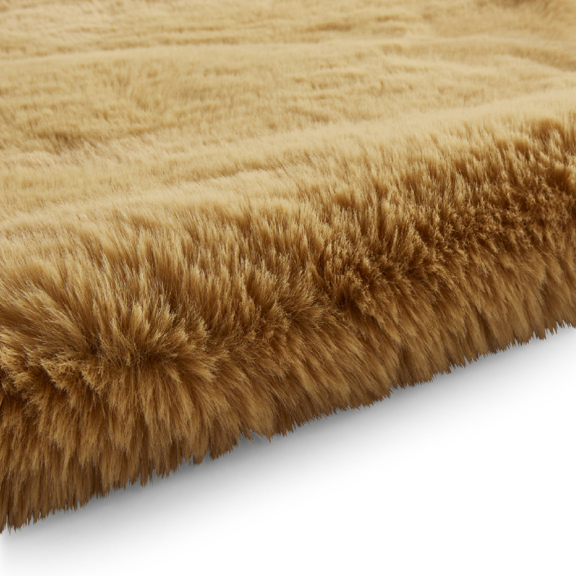 Super Teddy Single Sheepskin 60cm x 90cm Rug Mustard