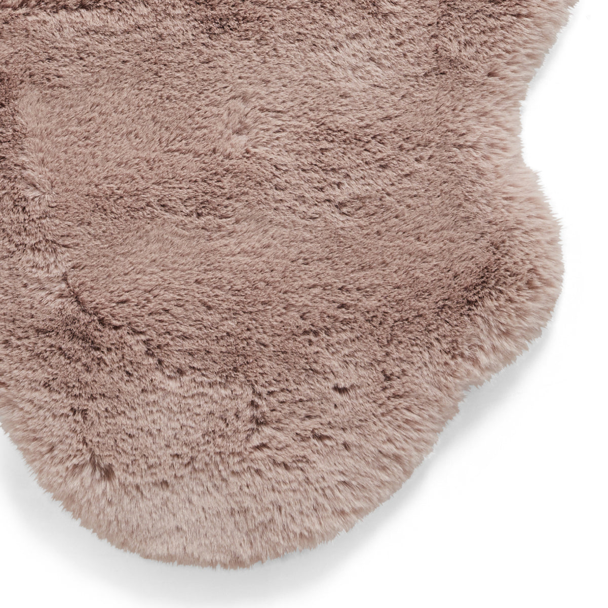 Super Teddy Double Faux Sheepskin 60cm x 180cm Rug Rose