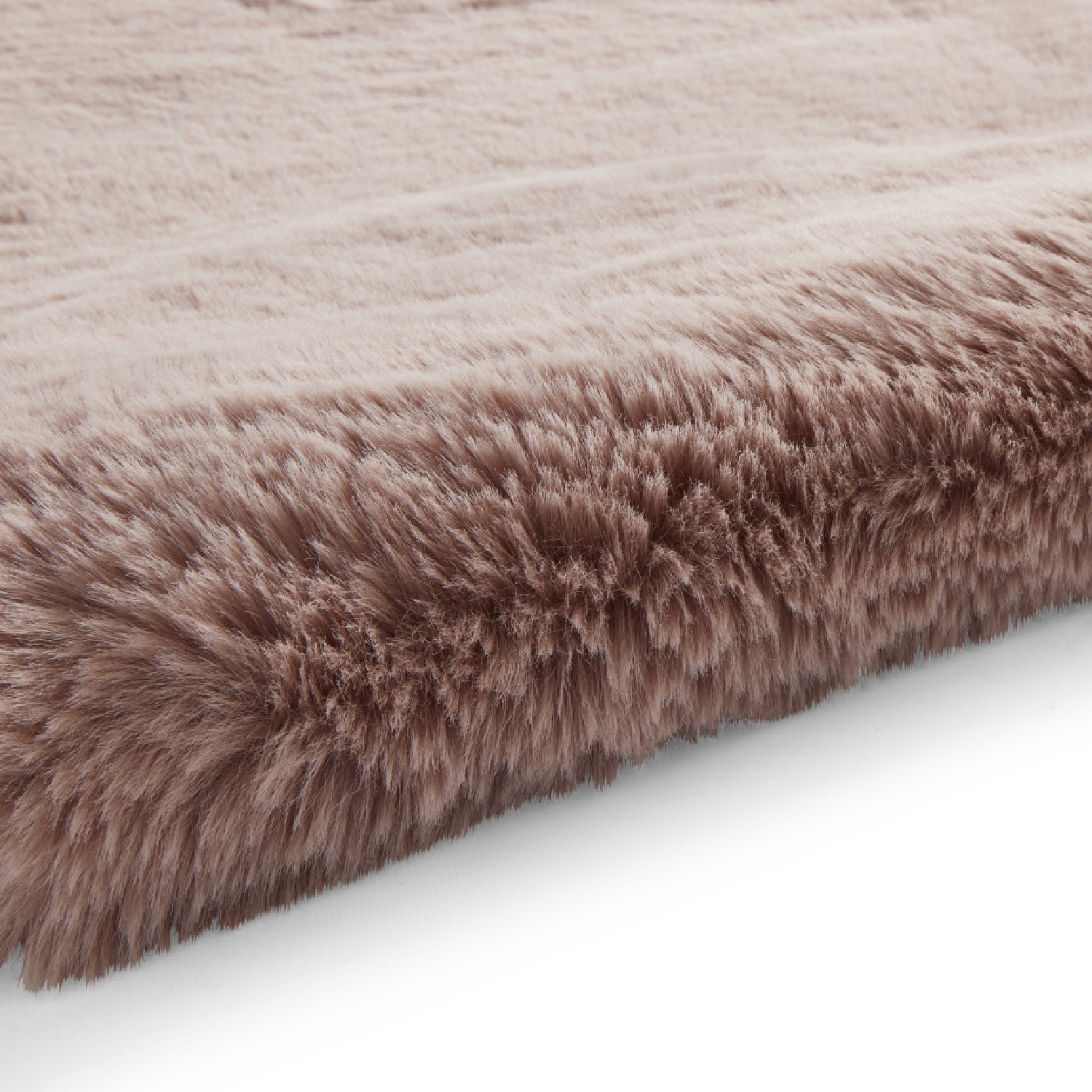 Super Teddy Single Faux Sheepskin 60cm x 90cm Rug Rose