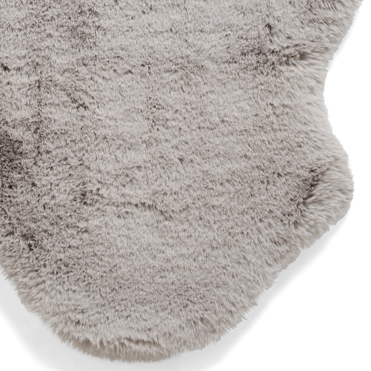 Super Teddy Double Faux Sheepskin 60cm x 180cm Rug Silver