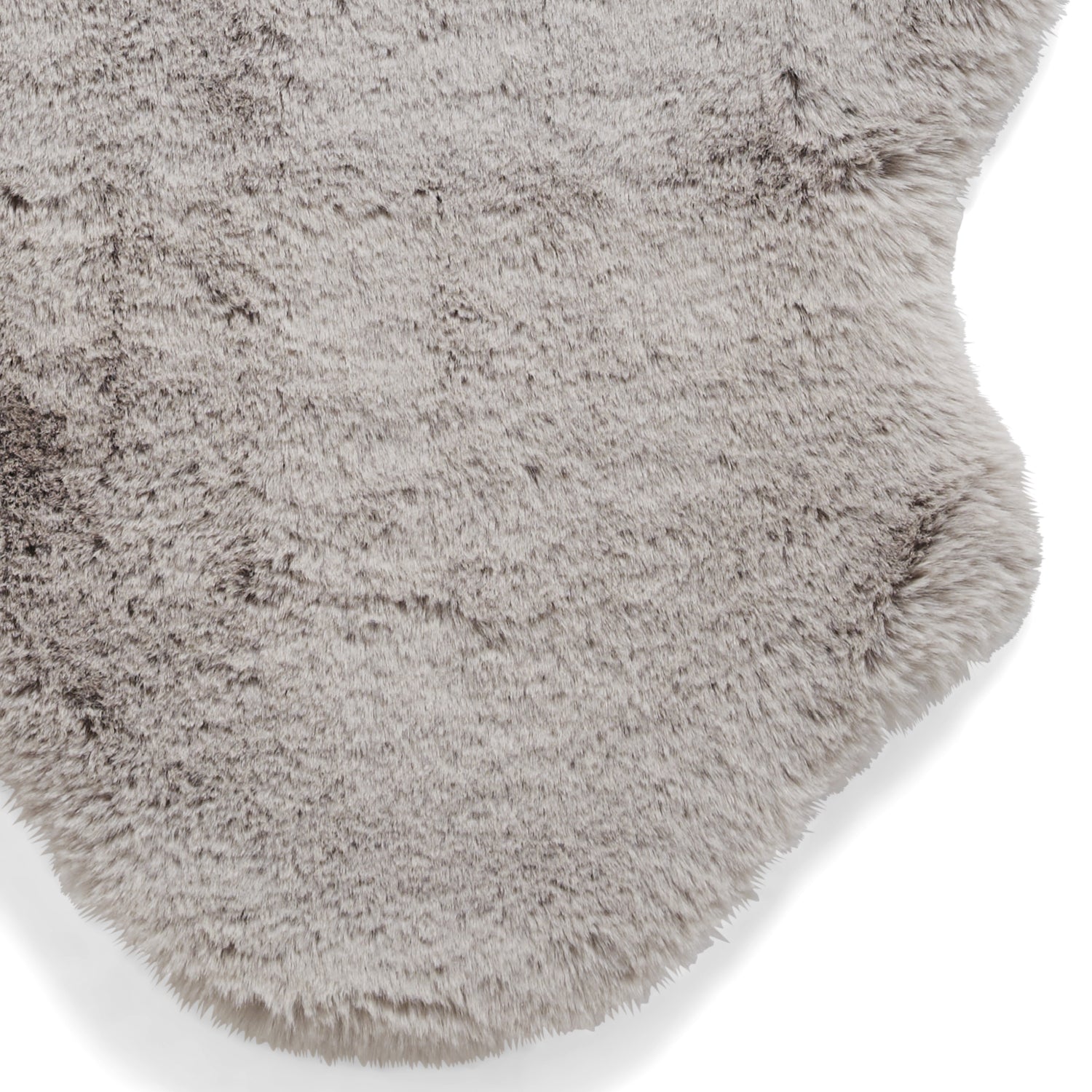 Super Teddy Single Faux Sheepskin 60cm x 90cm Rug Silver