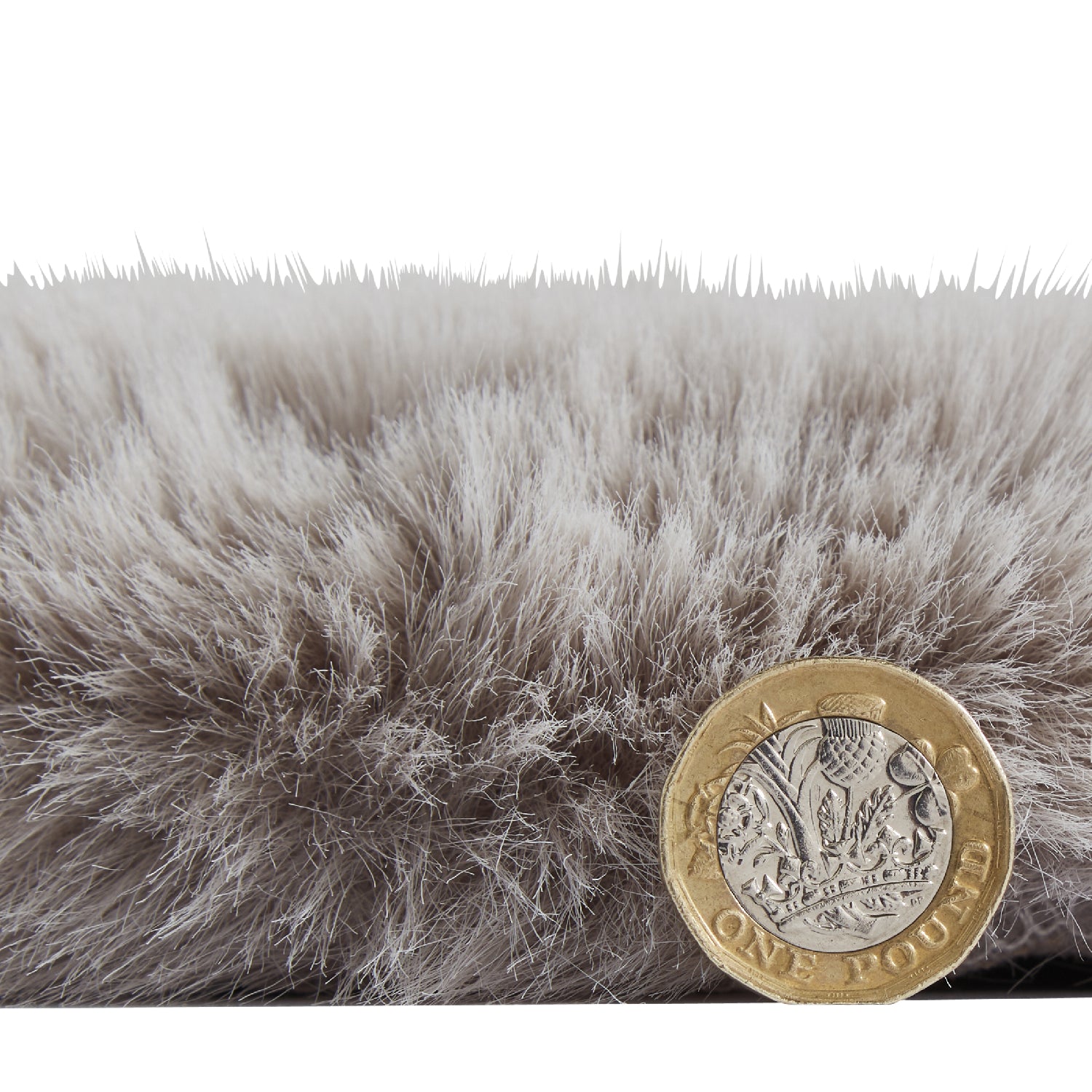 Super Teddy Single Faux Sheepskin 60cm x 90cm Rug Silver