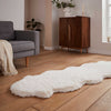 Super Teddy Double Sheepskin - 60cm x 180cm Shaggy Rug Ivory