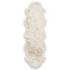 Super Teddy Double Sheepskin - 60cm x 180cm Shaggy Rug Ivory