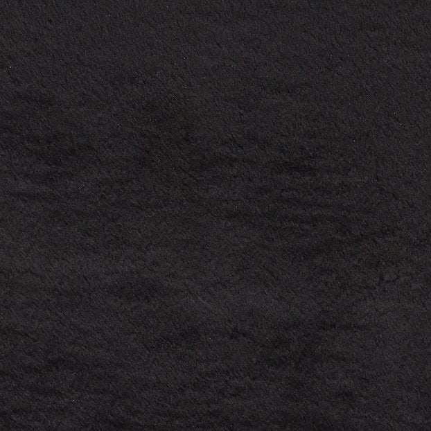 Super Teddy Plain Shaggy Rug Black