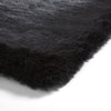 Super Teddy Plain Shaggy Rug Black