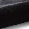 Super Teddy Plain Shaggy Rug Black