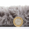 Super Teddy Plain Shaggy Rug Grey
