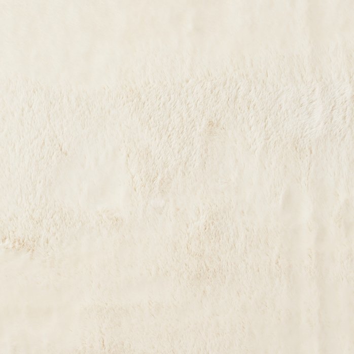 Super Teddy Plain Shaggy Rug Ivory