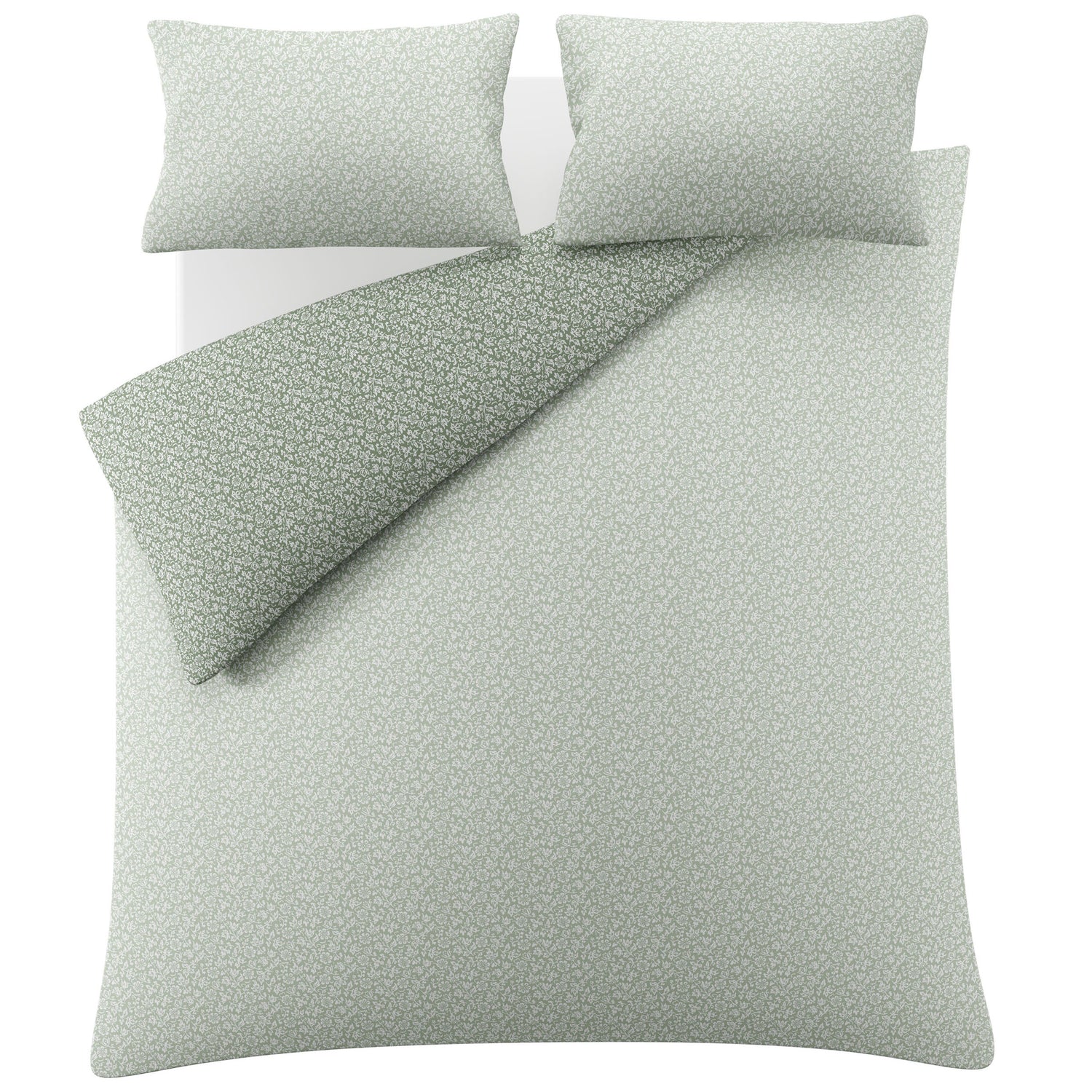 Laura Ashley Sweet Alyssum Duvet Cover Bedding Set Sage