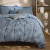 Laura Ashley Sweet Alyssum Brushed Cotton Duvet Cover Bedding Set Denim Blue