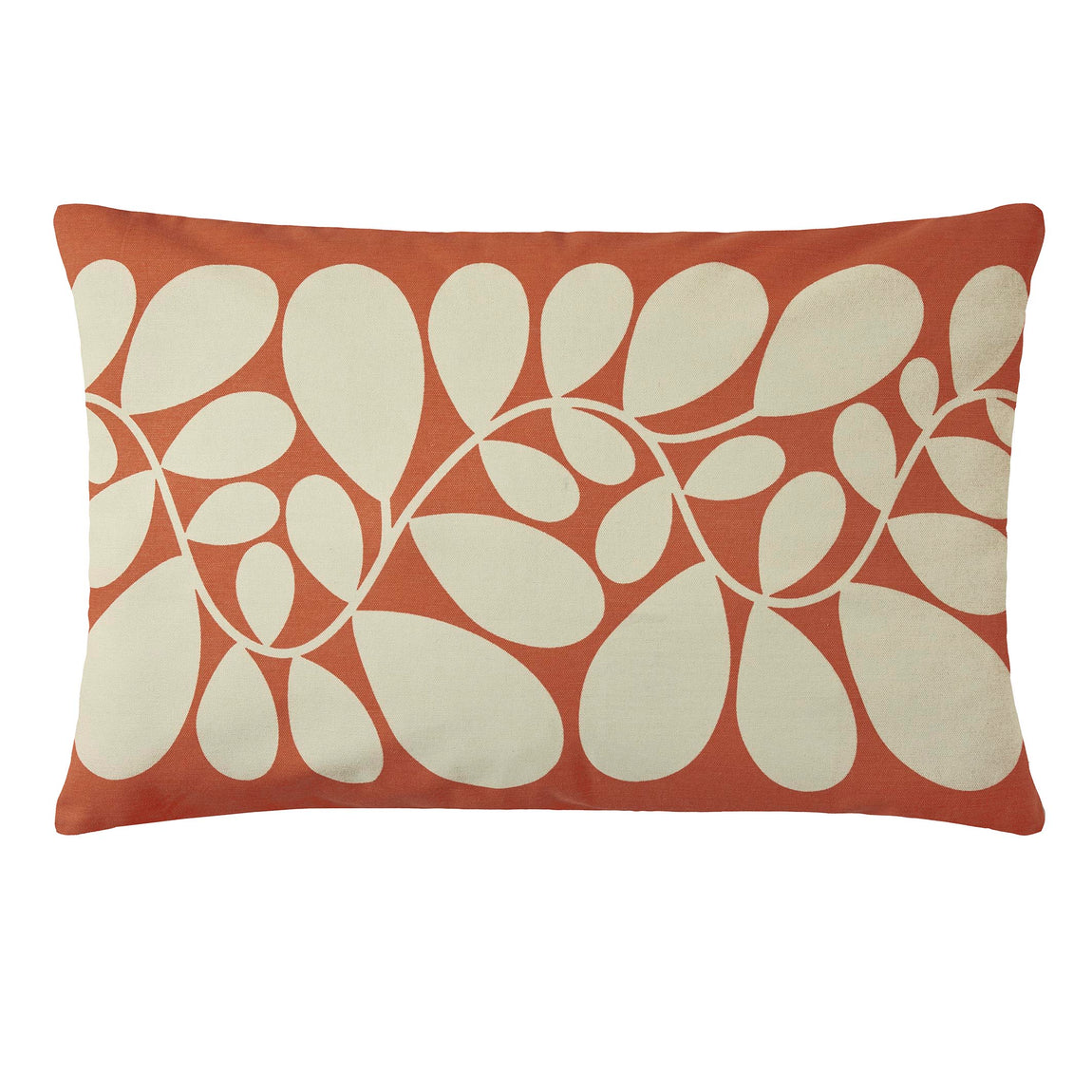 Orla Kiely Sycamore Stripe Boudoir Filled Cushion 40cm x 60cm Tomato pink