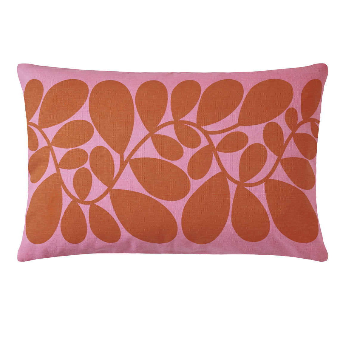 Orla Kiely Sycamore Stripe Boudoir Filled Cushion 40cm x 60cm Tomato pink