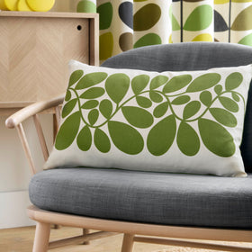 Orla Kiely Sycamore Stripe 40cm x 60cm Filled Cushion Dill Green