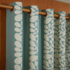 Orla Kiely Sycamore Stripe Ready Made Eyelet Curtains Duckegg
