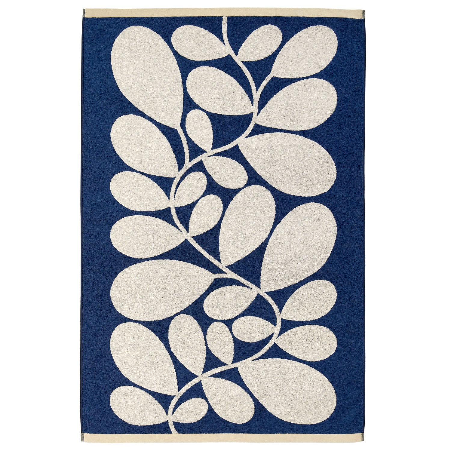 Orla Kiely Sycamore Stripe Towel Dusk Blue