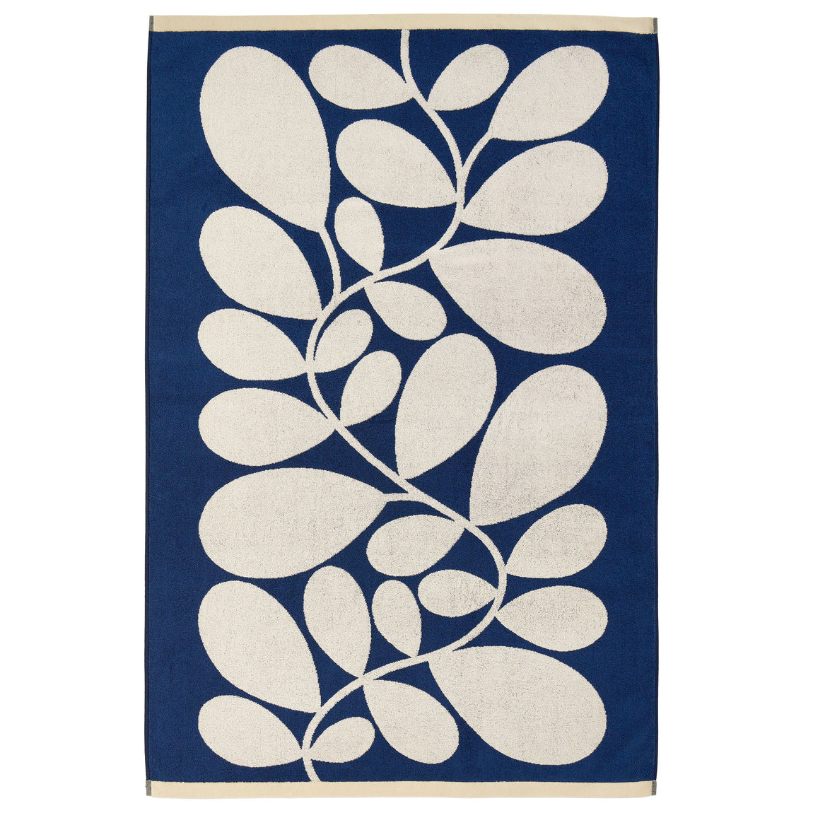 Orla Kiely Sycamore Stripe Towel Dusk Blue