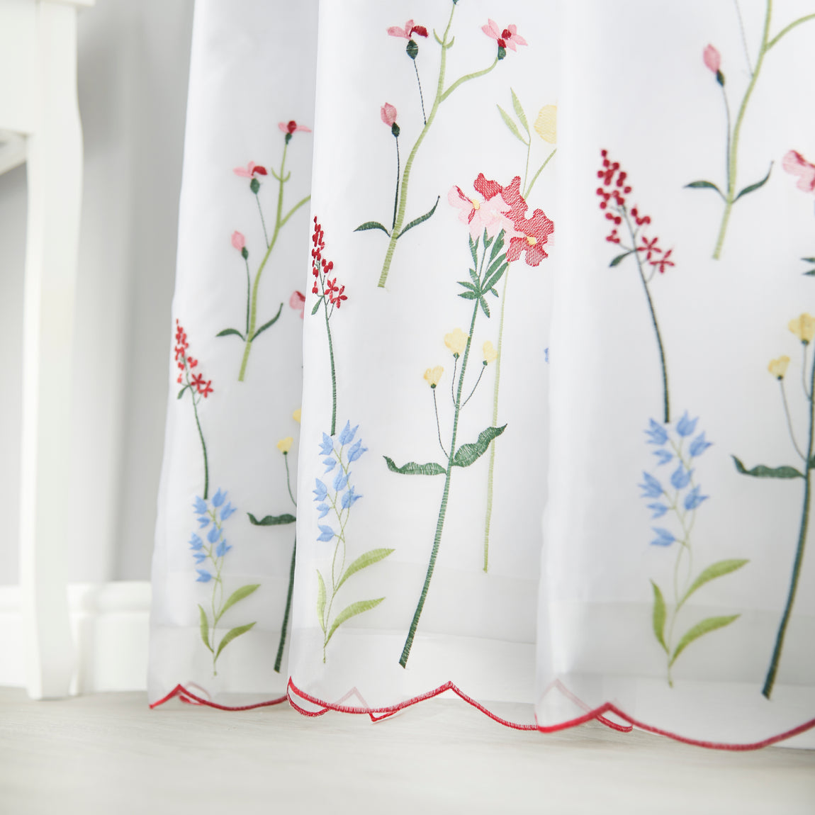 Springfield Lined Voile Ready Made Curtains White