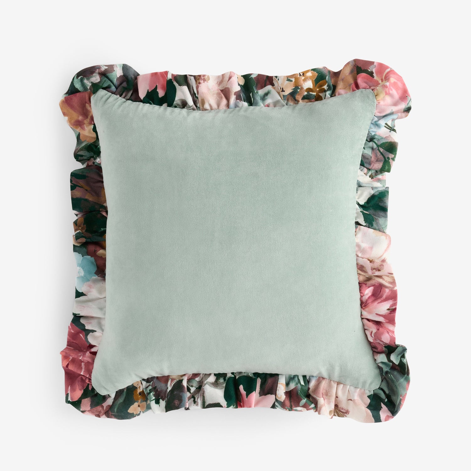 Clarke & Clarke Tahiti Feather Filled Cushion 43cm x 43cm Duck Egg