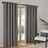 Curtina Talon Jacquard Ready Made Eyelet Curtains Blue