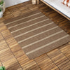 Yard Tala Stripe Jute Effect Indoor Outdoor 120cm x 170cm Rug Natural