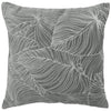 Voyage Maison Taro Embroidered Velvet Feather Filled Cushion 50cm x 50cm Steel