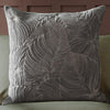 Voyage Maison Taro Embroidered Velvet Feather Filled Cushion 50cm x 50cm Steel