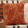 Voyage Maison Taro Embroidered Velvet Feather Filled Cushion 50cm x 50cm Sunset