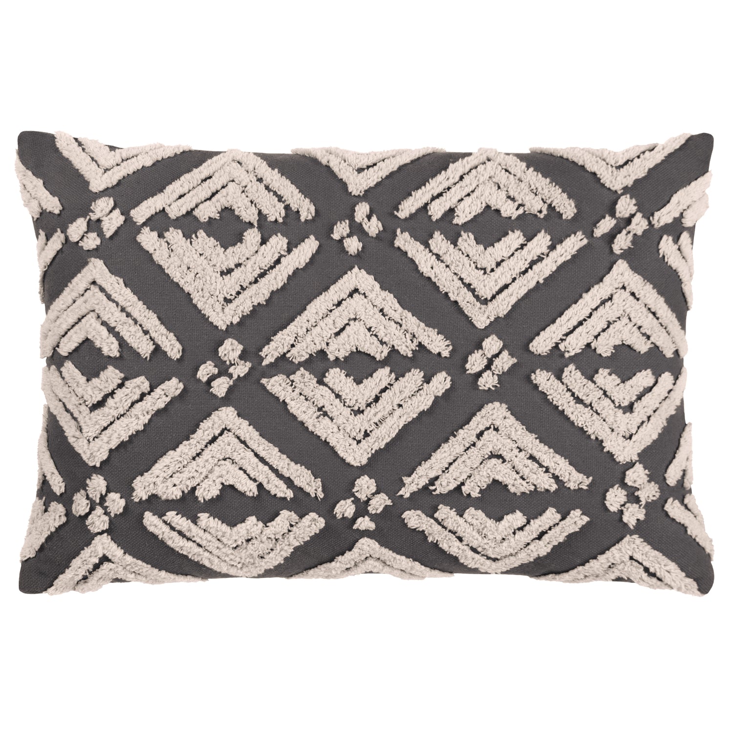 Yard Taya Tufted Filled Cushion 40cm x 60cm Grey