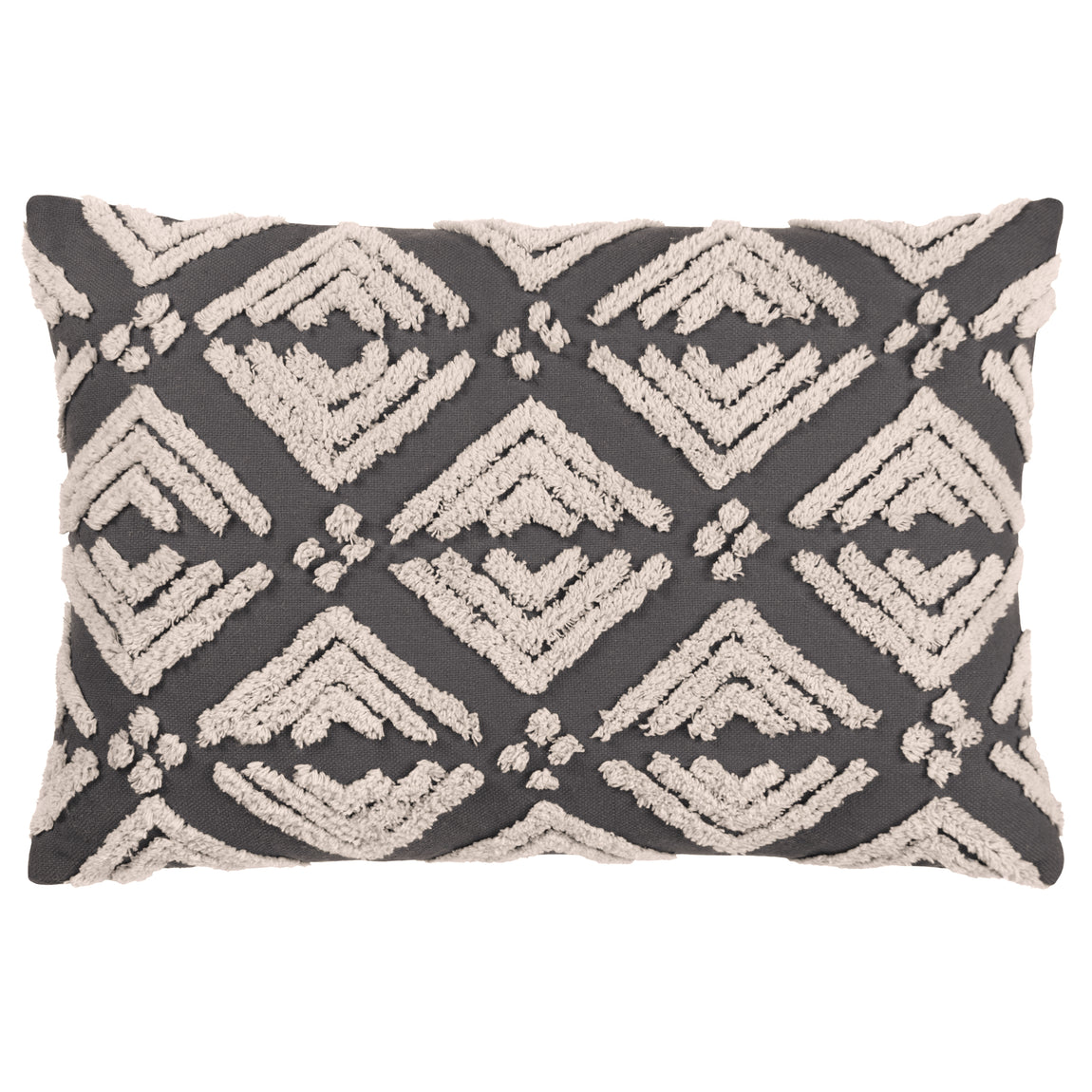 Yard Taya Tufted Filled Cushion 40cm x 60cm Grey