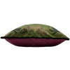 Tropical Cheetah Velvet Piped Filled Cushion 45cm x 45cm Khaki