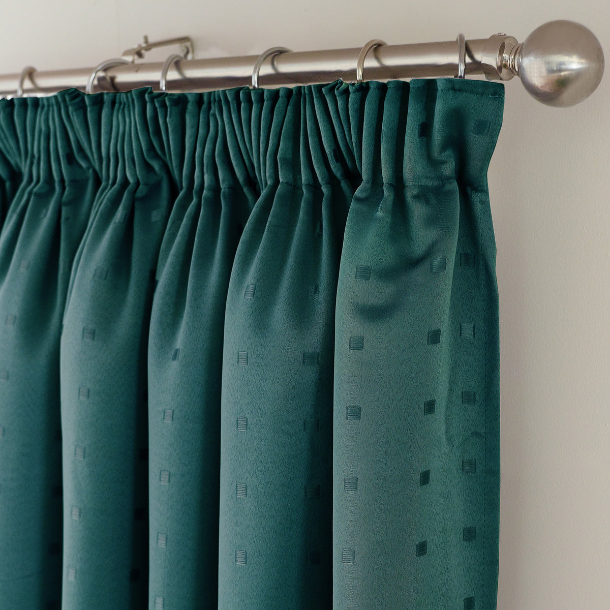 Madison Ready Made Pencil Pleat Curtains Teal