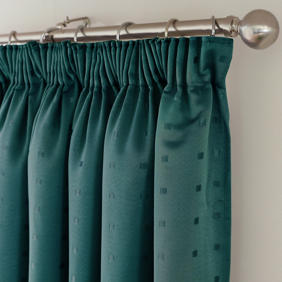 Madison Ready Made Pencil Pleat Curtains Teal