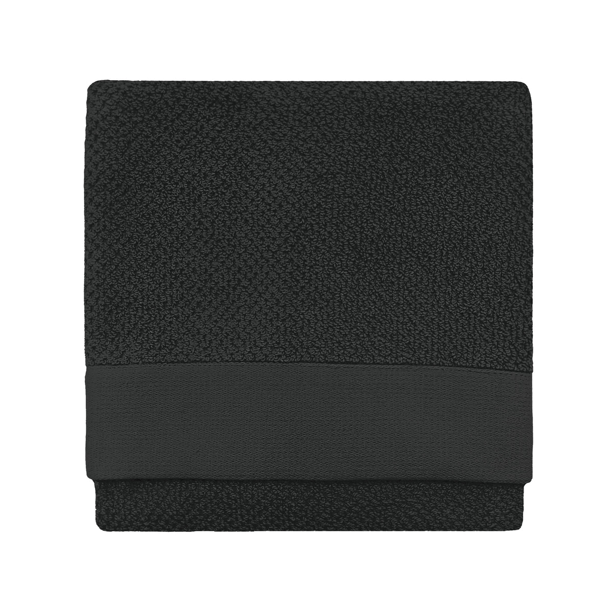 Textured Weave Towel Black