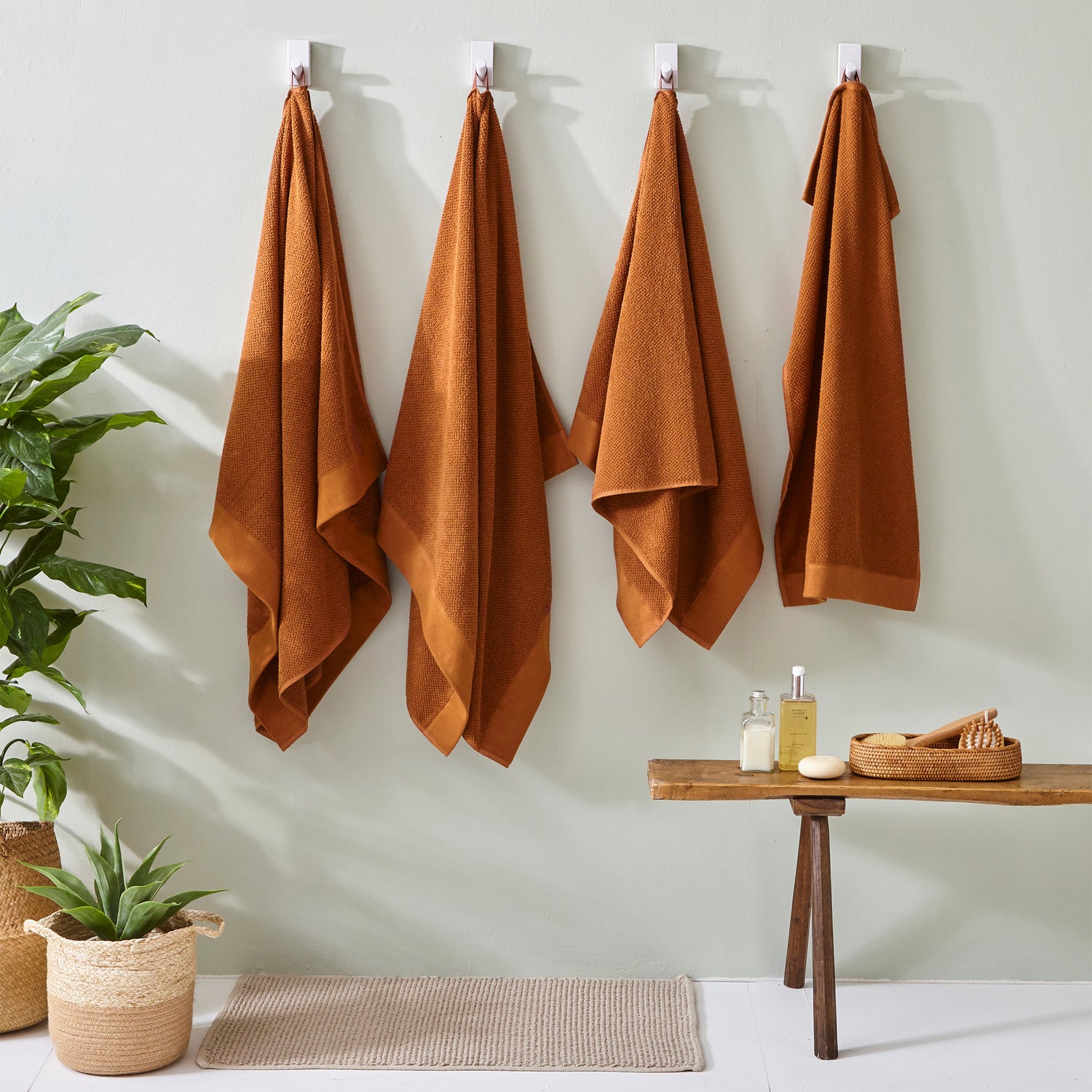 Textured Weave Towel Pecan