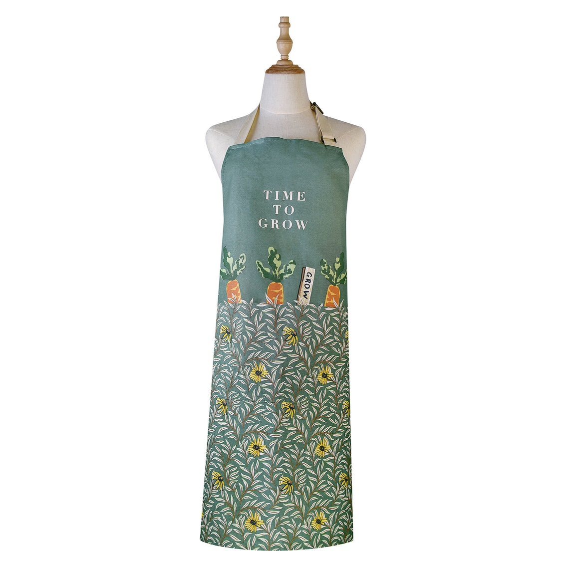 Ulster Weavers Time to Grow Cotton Apron Green