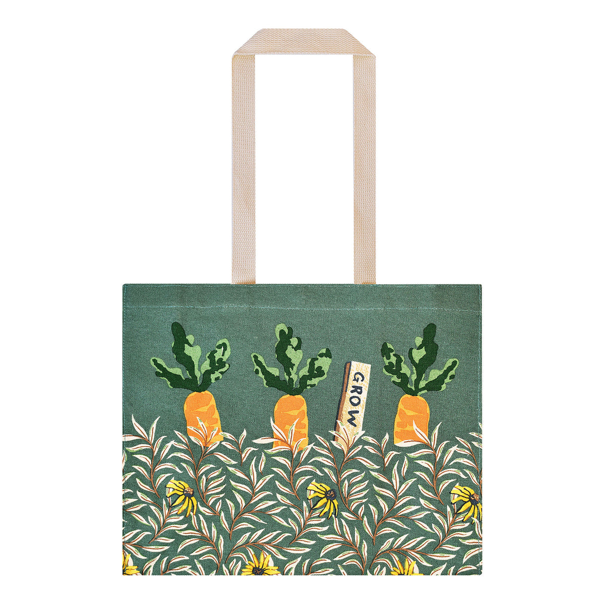 Ulster Weavers Time to Grow Canvas Shoulder Bag Green