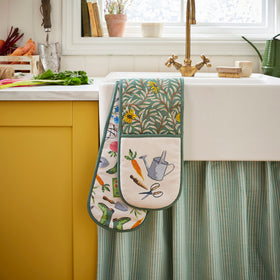 Ulster Weavers Time to Grow Double Oven Glove Green